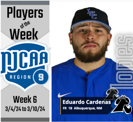 Eduardo Cardenas named Player of the Week for Region 9